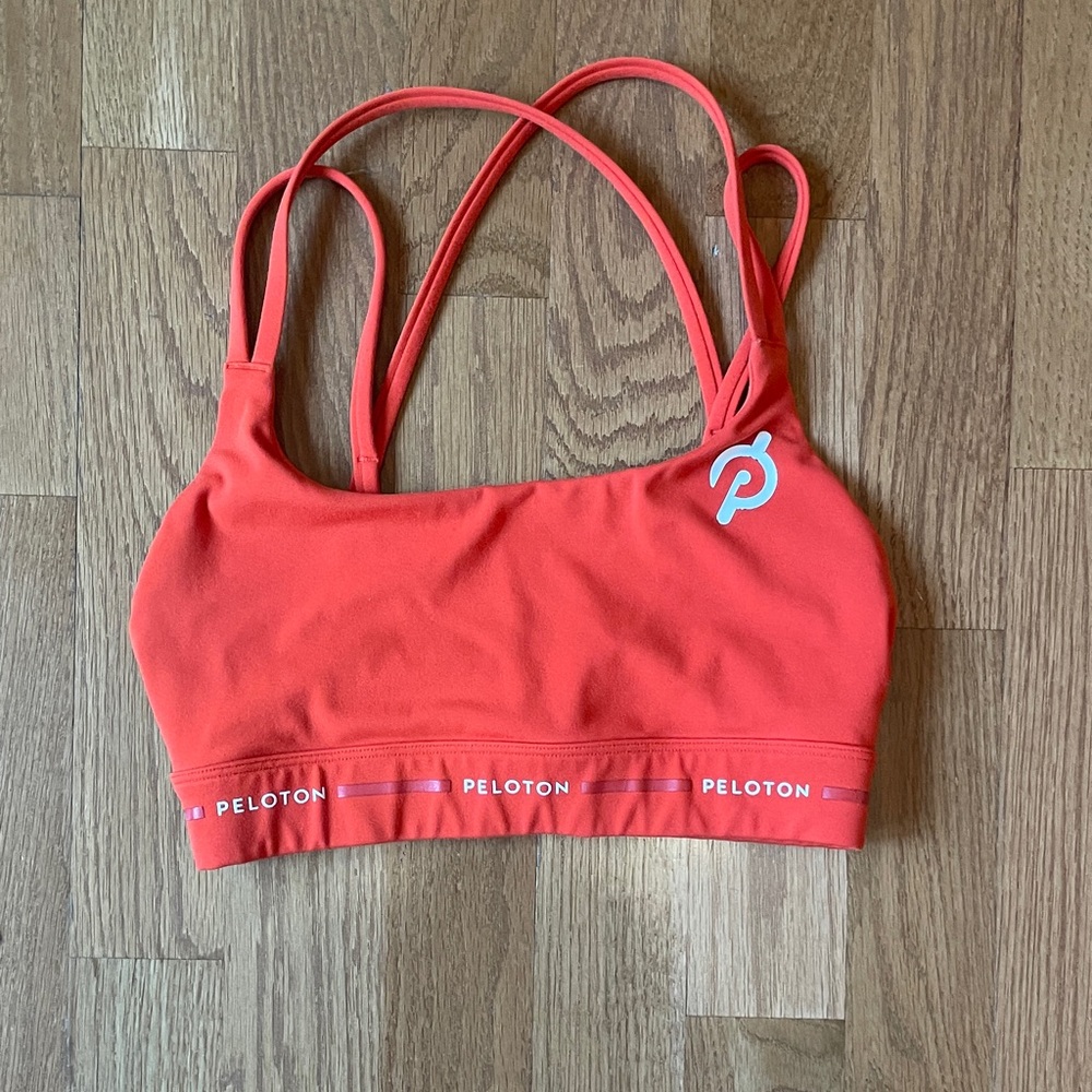 Peloton Bright Red sports bra